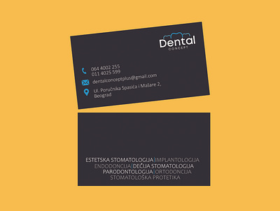 Business card_Dental back side black business card business card design contact dental dentist design email front side job location phone number teeth tooth work