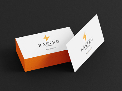 Business card business card design electricity font graphic design logo name orange worker