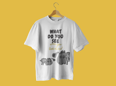 T-shirt_Sheeps animal colors design drawing font graphic design illustration product sheeps t shirt t shirt design view