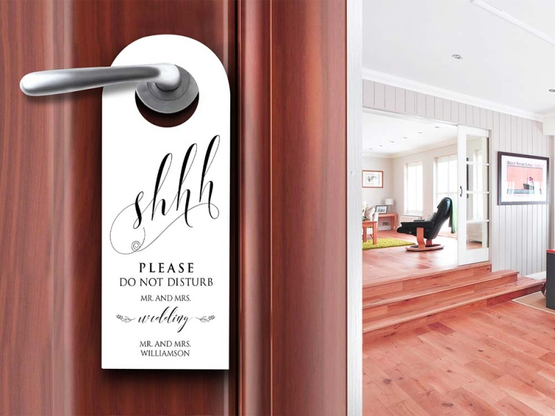 Editable Door Hanger Template by Hudson on Dribbble