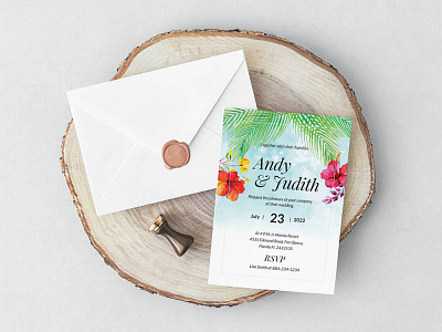 Beach Wedding Invitation Template design free print wedding wedding design wedding invitation wedding set wedding stationery weddings