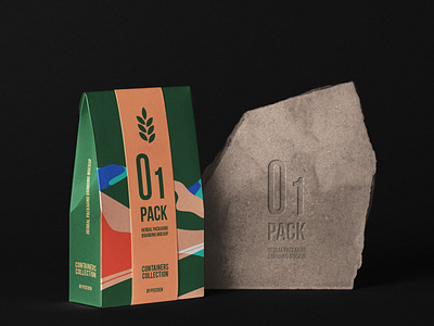 Free Herbal Bag Packaging Mockup