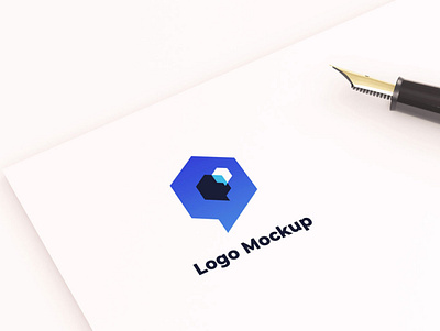 Free Minimal Logo Mockup on Paper freebie freebies mockup mockup design mockup psd mockup template mockups psd