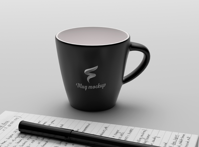 Download Free Black Coffee Cup Mockup PSD by jamie on Dribbble PSD Mockup Templates