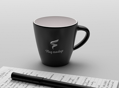 Free Black Coffee Cup Mockup PSD design free mockup freebie mockup mockup template presentation psd