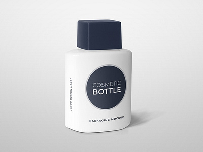 Free Cosmetic Bottle Packaging Mockup