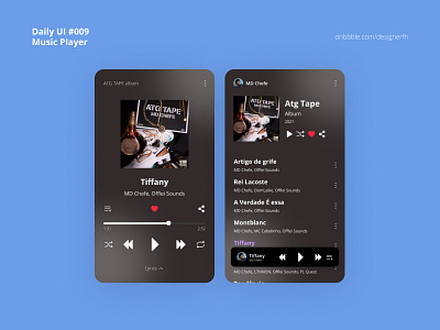Daily UI 009 - Music Player app dailyui design music player ui uidesign visual design