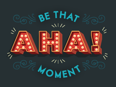 Be That Aha! Moment be that aha moment digitalocean marquee typography