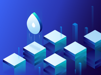 Droplets Hero Illustration