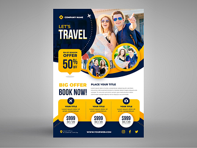 Flyer branding flyer graphic design printing post social media travel travel flyer