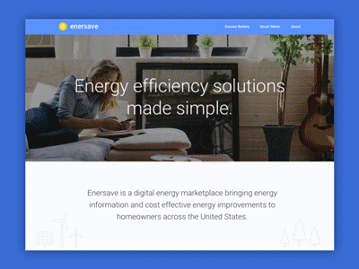 Enersave energy landing page web