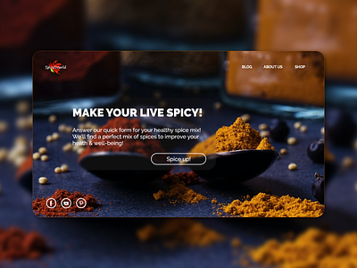 SpiceWorld - landing page branding design illustration landing page typography ui ux vector web