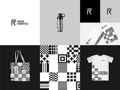 RapidRobotics™ automatic binary blackandwhite brand brand design brand identity branding design code elegant identity design logo logo design logotype rapid robot robotics