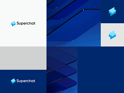 Superchat animation app blue branding branding and identity branding concept chat chat app icon layer lightning message online super