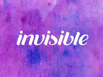 Invisible blog branding identity lettering logo watercolor wine