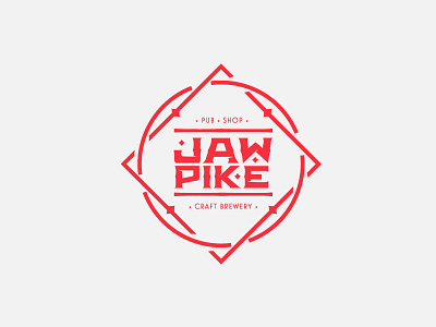 Jawpike beer branding brewery craft identity logo pike sharp shop