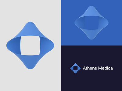 Athens Medica brand identity branding branding agency corporate identity cross design lab logo design medical medicine medtech research