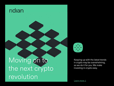 ridian bitcoin blockchain brand branding crypto design ethereum finance fintech logo platform