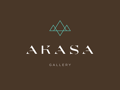Akasa azure brown east gallery logo type unique