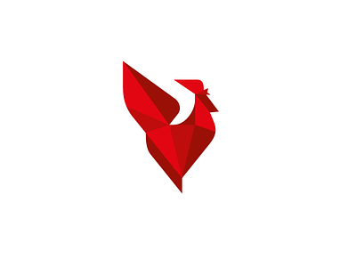Rooster brand branding flame geometric identity logo logotype red rooster