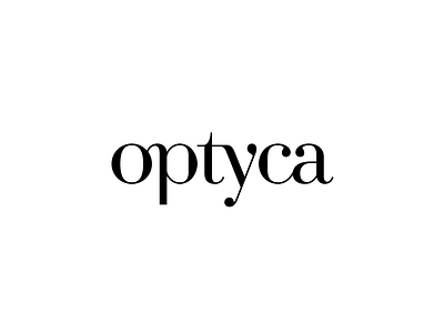 Optyca brand eye identity lettering logo shop sunglasses