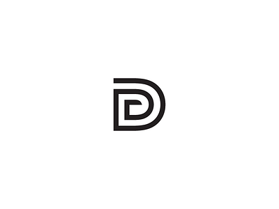 Datcroft brand d for sale identity letter line logo maze symbol