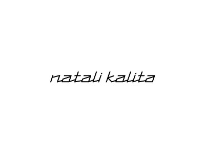 Natali Kalita apparel corporate fashion identity lettering logo style wear