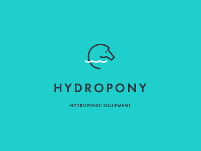 Hydropony brand equipment grow horse identity logo smoke water weed