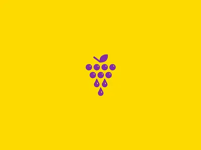 Vine bottle brand drop fruit grape logo symbol vine violet