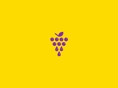 Vine bottle brand drop fruit grape logo symbol vine violet