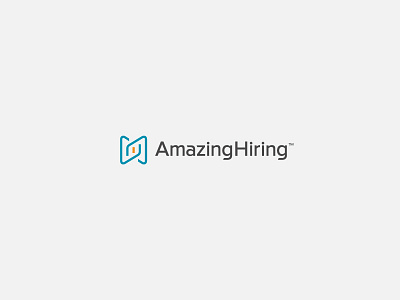 Amazing Hiring amazing app brand hire hr logo service startup symbol web