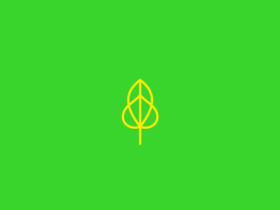 Leaf app brand eco green grow health leaf line logo mark nature