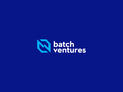 Batch Ventures app batch brand company design hand icon lightning logo ventures