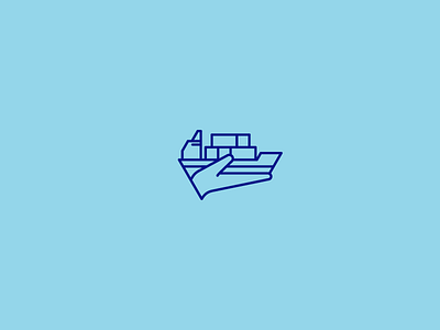 Survey app cargo design for sale hand icon logo ocean river sea survey water