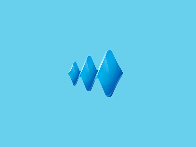 Audionica app audio brand design ear icon logo peak sound wave