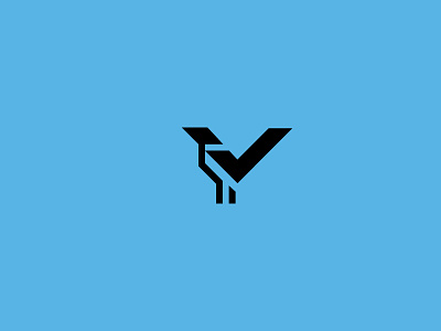 Magpie app bird brand check design for sale icon logo magpie mark