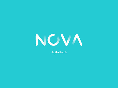 Nova bank brand design finance icon lettering logo money