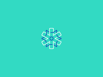 Snowflake Technologies app brand cog design flake icon logo snow snowflake symbol technology