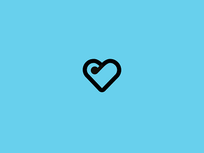 MusicHeart app beat brand design for sale heart icon logo love music