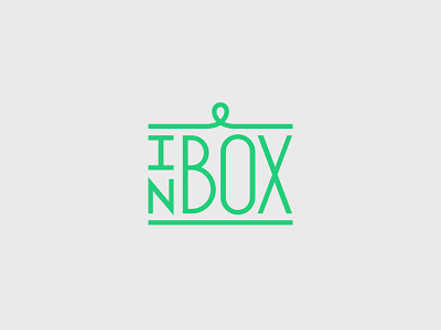 InBox app box brand delivery design heart logo service