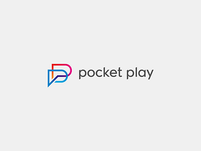 Pocket Play Logo app brand design game icon letter logo p play pocket