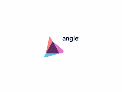 Angle app brand company design logo service startup triangle