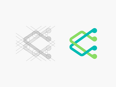 Binary Tree binary brand circle construction design grid icon logo tree ui