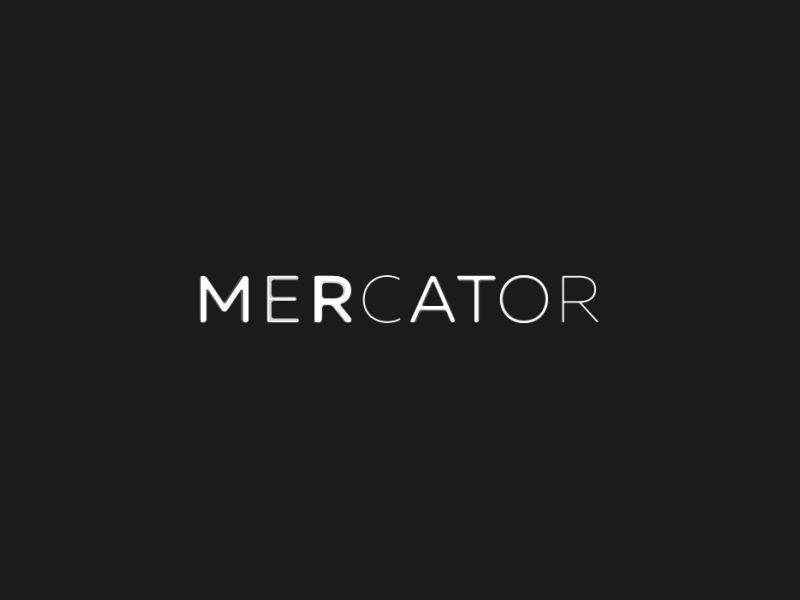 Mercator animation design lettering logo production video