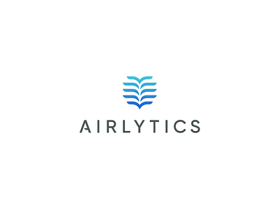 Airlytics air airline airplane app booking brand design flight logo sky