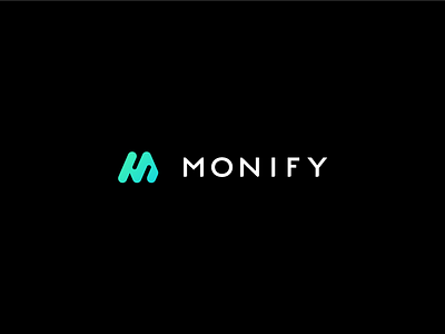 Monify article blog brand cash design flow identity logo m money