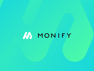 Monify /Green/ article blog brand cash design flow identity logo m money
