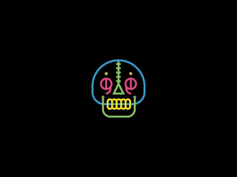 Neon Skull