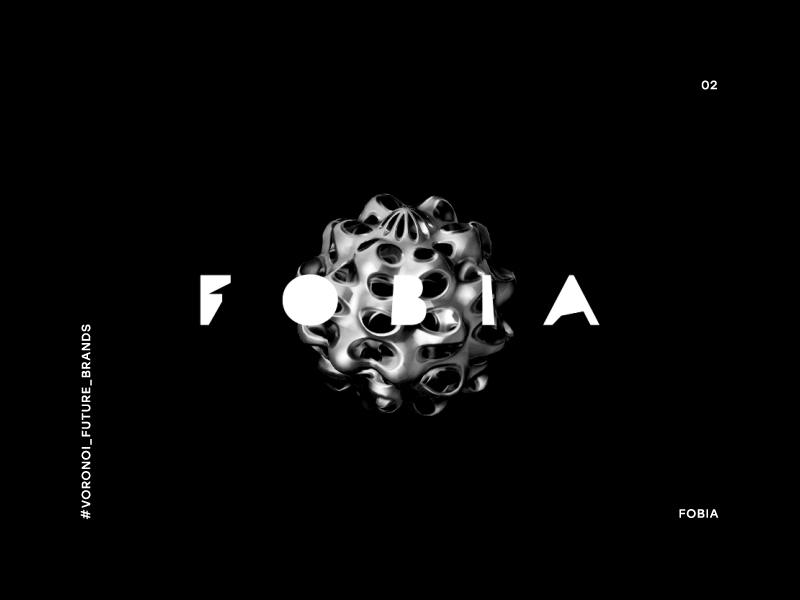 02 Fobia 3d brand design fobia future identity logo motion quest sphere