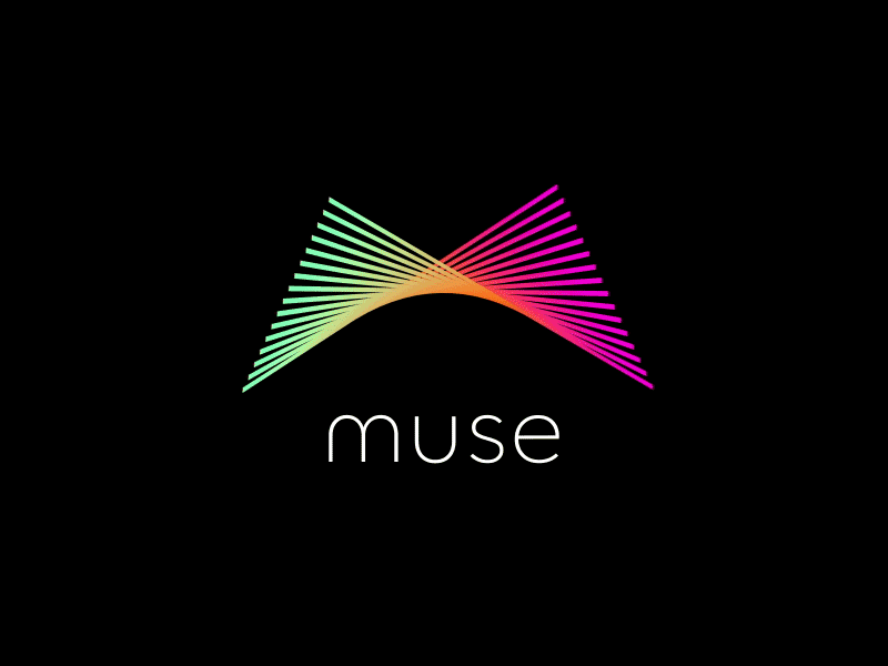 Muse app brand branding design icon identity logo motion service symbol